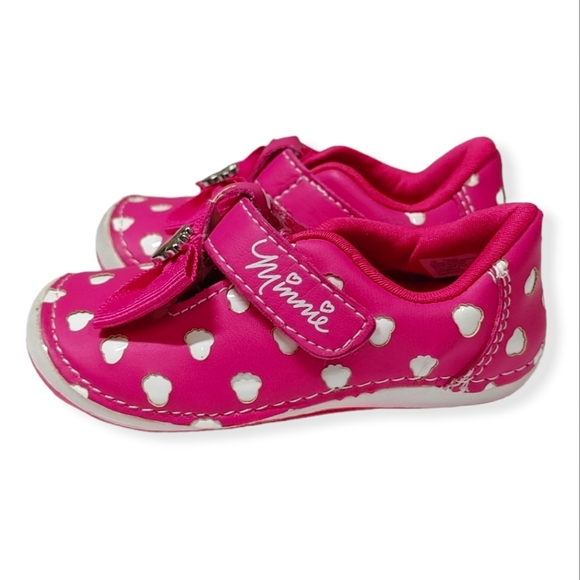Disney Other - Disney Minnie Mouse Pink Bow Mary Jane Sneaker Kids 3